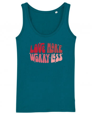 de dragoste in stil retro vintage - Love More Worry Less Ocean Depth