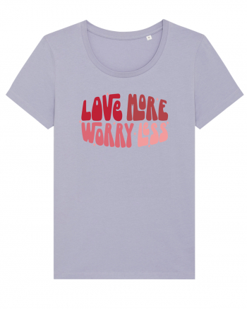 de dragoste in stil retro vintage - Love More Worry Less Lavender