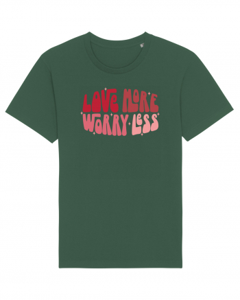 de dragoste in stil retro vintage - Love More Worry Less Bottle Green