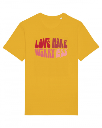 de dragoste in stil retro vintage - Love More Worry Less Spectra Yellow