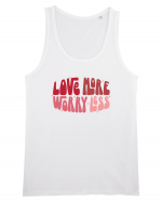 de dragoste in stil retro vintage - Love More Worry Less Maiou Bărbat Runs