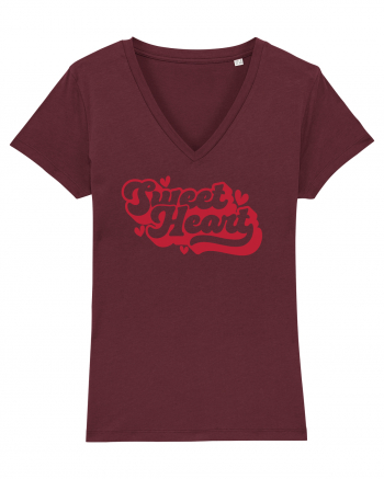 de dragoste in stil retro vintage - Sweet Heart Burgundy