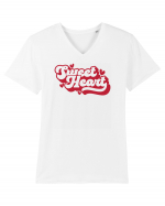 de dragoste in stil retro vintage - Sweet Heart Tricou mânecă scurtă guler V Bărbat Presenter