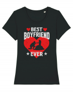 pentru îndrăgostiți - Best Boyfriend ever Tricou mânecă scurtă guler larg fitted Damă Expresser