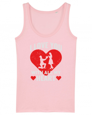 pentru îndrăgostiți - I love you with all my heart Cotton Pink