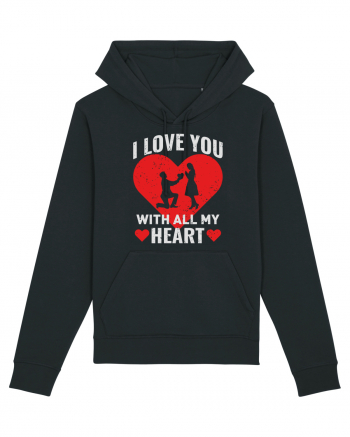 pentru îndrăgostiți - I love you with all my heart Black