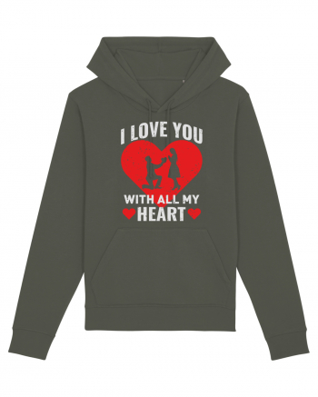 pentru îndrăgostiți - I love you with all my heart Khaki