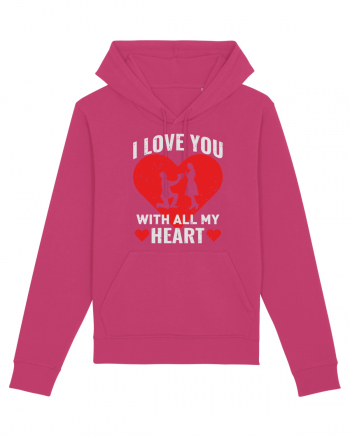 pentru îndrăgostiți - I love you with all my heart Raspberry