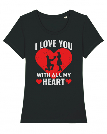 pentru îndrăgostiți - I love you with all my heart Black