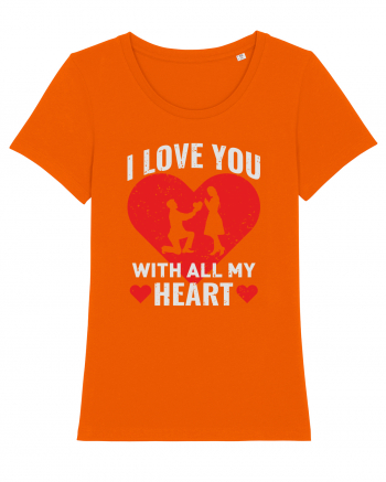 pentru îndrăgostiți - I love you with all my heart Bright Orange