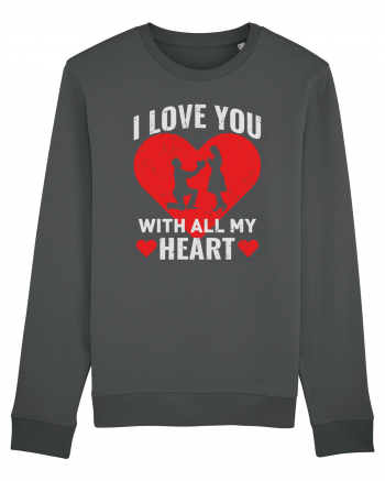 pentru îndrăgostiți - I love you with all my heart Anthracite