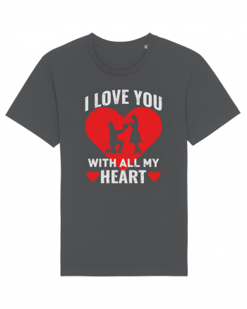 pentru îndrăgostiți - I love you with all my heart Anthracite