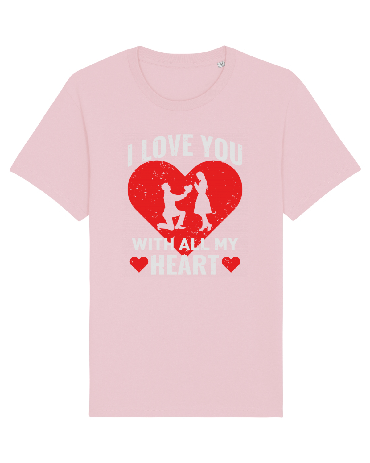 Tricou mânecă scurtă Unisex Rocker Cotton Pink