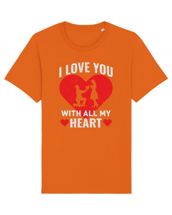 pentru îndrăgostiți - I love you with all my heart Bright Orange