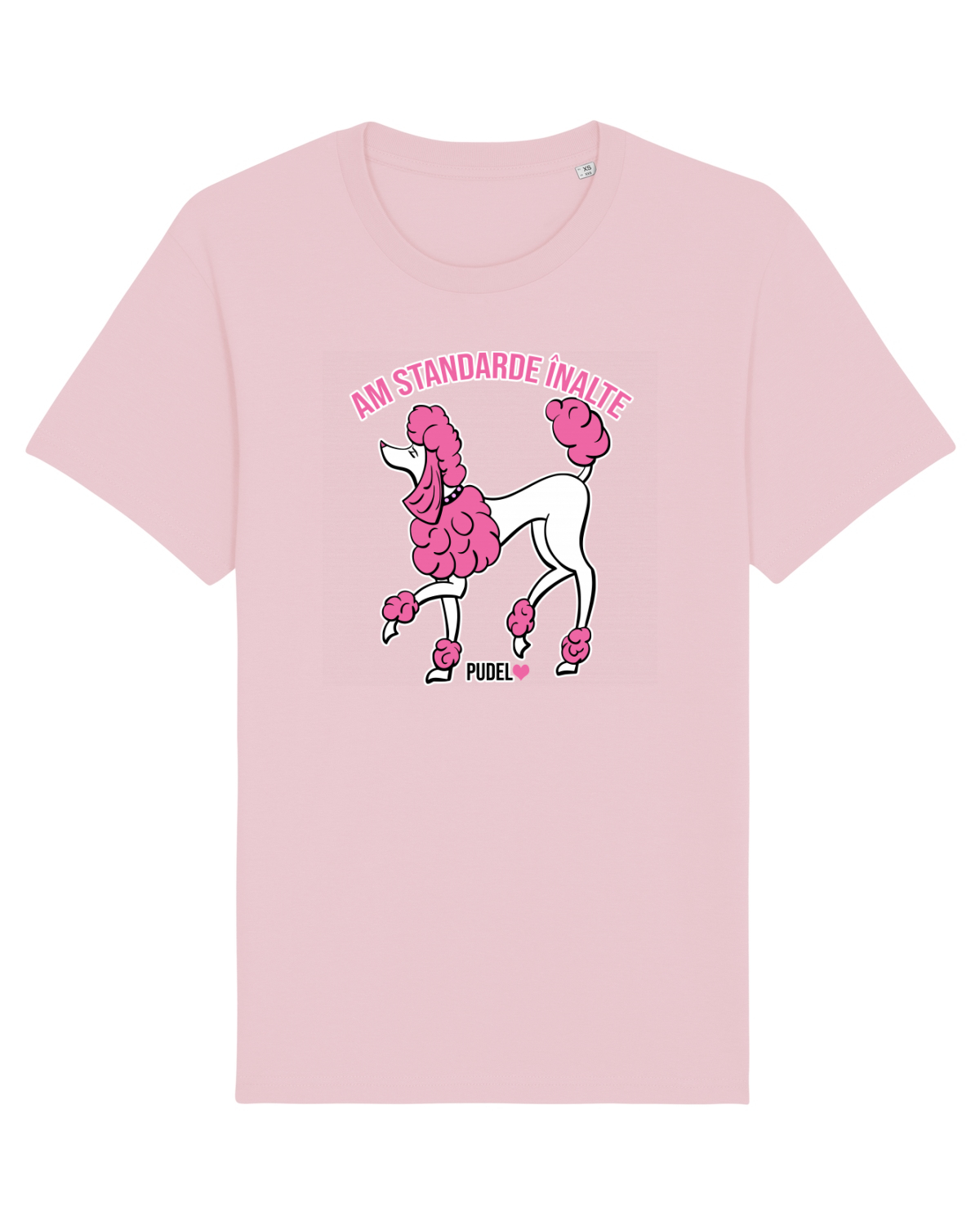 Tricou mânecă scurtă Unisex Rocker Cotton Pink