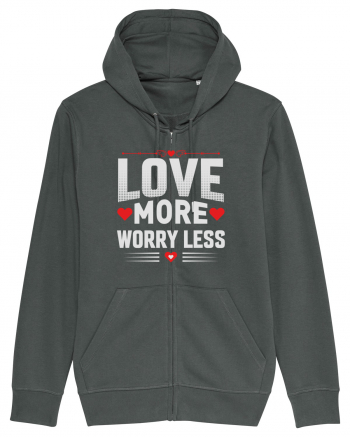 pentru îndrăgostiți - Love more worry less Anthracite