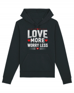 pentru îndrăgostiți - Love more worry less Hanorac Unisex Drummer