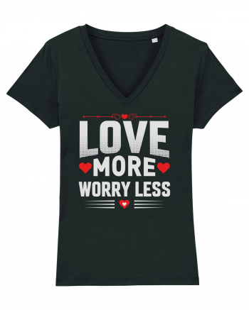 pentru îndrăgostiți - Love more worry less Black