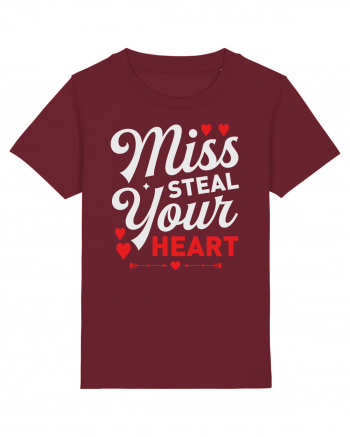 pentru îndrăgostiți - Miss steal your heart Burgundy