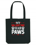 pentru îndrăgostiți - My valentine has paws Sacoșă textilă