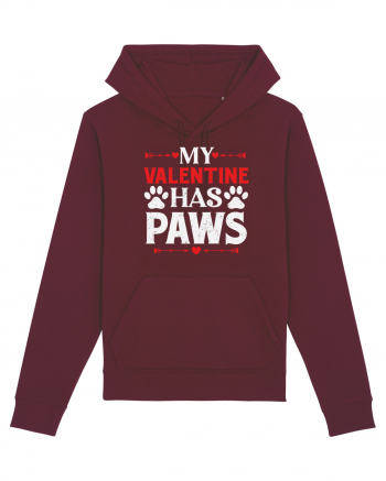 pentru îndrăgostiți - My valentine has paws Burgundy