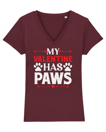 pentru îndrăgostiți - My valentine has paws Burgundy