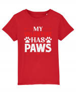 pentru îndrăgostiți - My valentine has paws Tricou mânecă scurtă  Copii Mini Creator