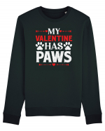 pentru îndrăgostiți - My valentine has paws Bluză mânecă lungă Unisex Rise