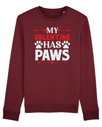 pentru îndrăgostiți - My valentine has paws Burgundy