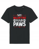 pentru îndrăgostiți - My valentine has paws Tricou mânecă scurtă Unisex Rocker