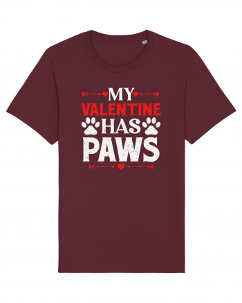 pentru îndrăgostiți - My valentine has paws Burgundy