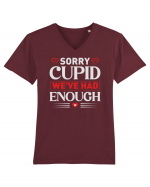 pentru îndrăgostiți - Sorry cupid we ve had enough Tricou mânecă scurtă guler V Bărbat Presenter