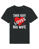 pentru îndrăgostiți - This guy loves his wife Tricou mânecă scurtă Unisex Rocker