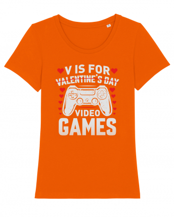 pentru îndrăgostiți - V is for Valentines Day video games Bright Orange