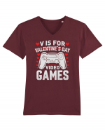 pentru îndrăgostiți - V is for Valentines Day video games Tricou mânecă scurtă guler V Bărbat Presenter