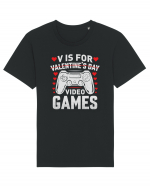 pentru îndrăgostiți - V is for Valentines Day video games Tricou mânecă scurtă Unisex Rocker