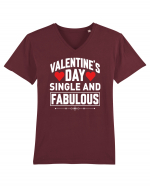 pentru îndrăgostiți - Valentines day single and fabulous Tricou mânecă scurtă guler V Bărbat Presenter