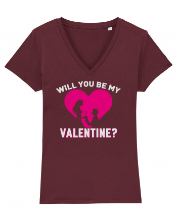 pentru îndrăgostiți - Will you be my valentine Burgundy