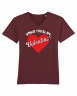 pentru îndrăgostiți - Would you be my valentine Tricou mânecă scurtă guler V Bărbat Presenter