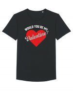 pentru îndrăgostiți - Would you be my valentine Tricou mânecă scurtă guler larg Bărbat Skater