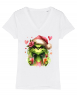 în stil chic Grinch - Fashionistă îndrăgostită și rebelă v1 Tricou mânecă scurtă guler V Damă Evoker