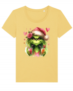 în stil chic Grinch - Fashionistă îndrăgostită și rebelă v1 Tricou mânecă scurtă guler larg fitted Damă Expresser