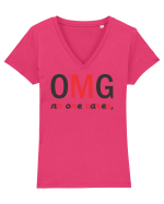 OMG Tricou mânecă scurtă guler V Damă Evoker