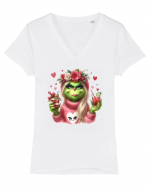 în stil chic Grinch - Fashionistă îndrăgostită și rebelă v10 Tricou mânecă scurtă guler V Damă Evoker