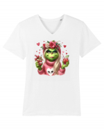 în stil chic Grinch - Fashionistă îndrăgostită și rebelă v10 Tricou mânecă scurtă guler V Bărbat Presenter