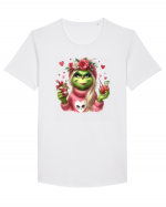 în stil chic Grinch - Fashionistă îndrăgostită și rebelă v10 Tricou mânecă scurtă guler larg Bărbat Skater