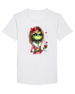 în stil chic Grinch - Fashionistă îndrăgostită și rebelă v11 Tricou mânecă scurtă guler larg Bărbat Skater