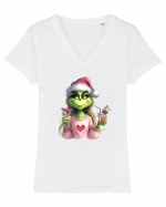 în stil chic Grinch - Fashionistă îndrăgostită și rebelă v12 Tricou mânecă scurtă guler V Damă Evoker