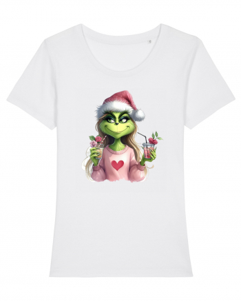 în stil chic Grinch - Fashionistă îndrăgostită și rebelă v12 White