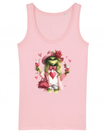 în stil chic Grinch - Fashionistă îndrăgostită și rebelă v2 Cotton Pink